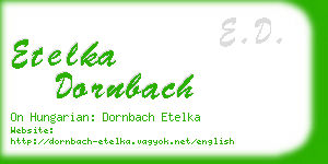 etelka dornbach business card